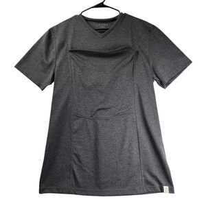 Lalabu Dad Shirt V-Neck Short Sleeve‎ Gray XL